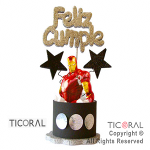 ADORNO TAMBOR IRONMAN FIGURA F/C TELGO x 1